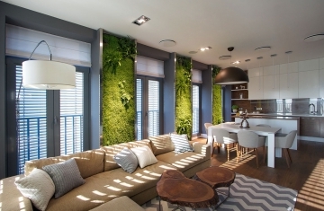 BỨC TƯỜNG XANH - MỘT THIẾT KẾ CĂN HỘ ĐỘC ĐÁO MỚI CỦA SV - LUFA - Nội thất cao cấp (Website chính thức của Công ty cổ phần Nội thất FAMI)