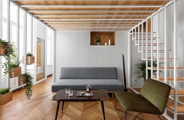 Nhà trần cao tích hợp gác lửng tiện nghi - LUFA - Nội thất cao cấp (Website chính thức của Công ty cổ phần Nội thất FAMI)