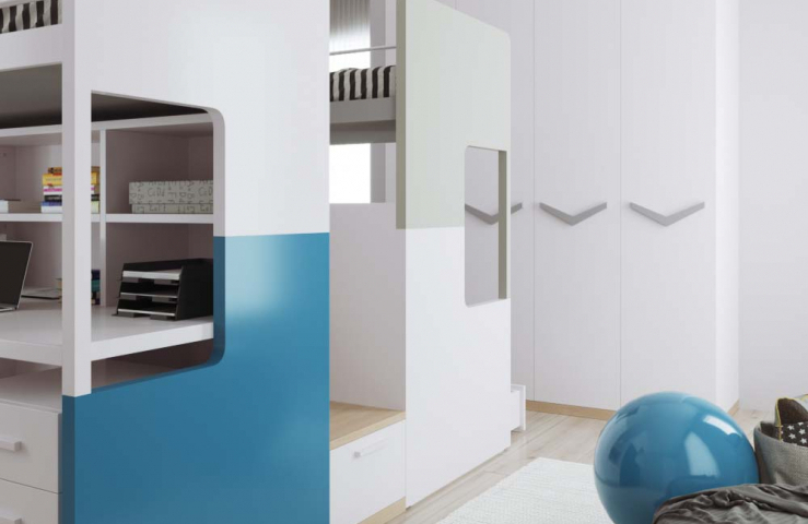 Giường tầng trẻ em LUFA Kid 02 - LUFA - Nội thất cao cấp (Website chính thức của Công ty cổ phần Nội thất FAMI)