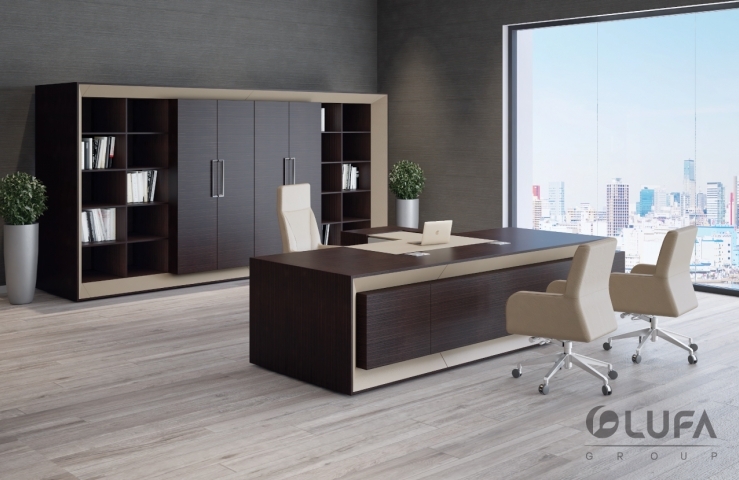 Bộ bàn giám đốc E01 - Nội thất văn phòng LUFA - LUFA - Nội thất cao cấp (Website chính thức của Công ty cổ phần Nội thất FAMI)
