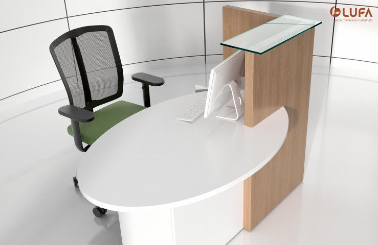 Quầy lễ tân RC01-D1550L - LUFA - Nội thất cao cấp (Website chính thức của Công ty cổ phần Nội thất FAMI)