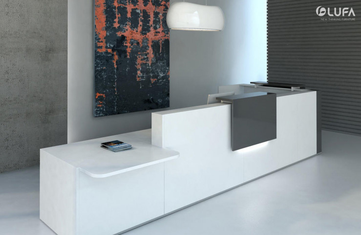 Quầy lễ tân RC06-D4070L - LUFA - Nội thất cao cấp (Website chính thức của Công ty cổ phần Nội thất FAMI)